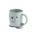 Niedlicher Cartoon Bär Kunststoff Waschbecher Kinder Zahnbürstenbecher Spülbecher grün - 201-300ml / Nordisches Grün