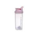Plastiko athlitiko boukalo shaker me roz kapaki kai diasfanes soma gia fitness nerou - 700ml / Ροζ
