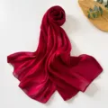 Kokkino plisetté makry skiari lampero metaxi yliko anapneouso stylato elafry axesouar moda - 75x170cm / Κόκκινο