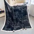 Schwarz-weisses Blumendruck-Quadrat-Tuch, elegante 90cm Damen Seidenschal fuer Fruehling. - Farbe 22