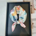 Chic 53x53cm mulberry silk small square scarf, elegant summer sun protection neckerchief. - RT#88