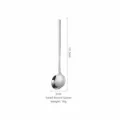 304 stainless steel small round spoon, 13.5cm long handle dessert coffee spoon for home. - 13.5cm / 304 Silver