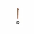 Stainless steel measuring spoon with wooden handle 15cm kitchen baking coffee tool - 10ML