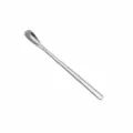 Japanese style stainless steel stirring spoon, long handle coffee dessert spoon, 140mm length. - Stirring Spoon / 14cm / Silver
