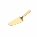 Gold Stainless Steel Cake Server Spatula Bread Cutter Pie Knife 18x5cm Gold Variant - Short Handle Shovel / Gold