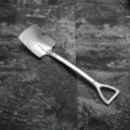 Stainless steel shovel spoon, creative coffee stirring spoon and dessert ice cream scoop. - 304 Silver Square Shovel / Silver