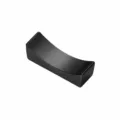 Soporte para palillos de acero inoxidable titanio negro y cuchara curvo 60x20mm - Negro titanio