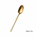 Gold stainless steel spoon luxury waistline design table spoon kitchen dining tool 1pc - Dinner Spoon / Gold