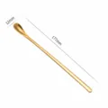 Goldener langer Edelstahl Kaffeelöffel 177mm Dessert Löffel Küchenbesteck Zubehör - Rührlöffel / 17.7cm / Gold