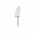 Stainless steel cake spatula server with serrated edge and ergonomic handle for dessert party - Short Handle Cake Shovel / Silver