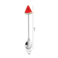 Stainless steel cute watermelon coffee stirring spoon dessert spoon with 16cm length - Watermelon Silver Spoon