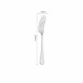 Stainless steel dinner fork, 18.6cm length table fork, premium kitchen tableware for home hotel. - Dinner Fork #2 / Silver