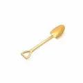 Cuchara de pala de acero inoxidable cuchara de café dorada creativa 15.5cm ligera - Pala Puntaguda Dorada 410
