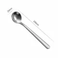 Pequeña cuchara redonda de acero inoxidable 304 para café, postres, especias y té. 109mm - Plata 304 11cm Cuchara de Sazonador