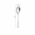 Stainless steel pointed spoon, 18.5cm length, durable cutlery for home and hotel dining use. - Pointed Spoon #2 / Silver