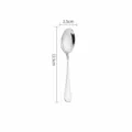 Stainless steel dessert spoon 5# silver flatware small soup spoon 12.5cm tableware - Pointed Spoon #5 / Silver