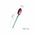 Rainbow stainless steel waist spoon, 153mm length, elegant design for modern dining table. - Tea Spoon / AB Color