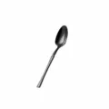Black stainless steel teaspoon with wasp waist design, length 153mm, weight 20g. - Tea Spoon / Black