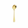 Golden 1010 stainless steel round spoon, 17.2cm long, durable tableware for home and hotel use. - Round Spoon #2 / Gold