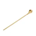 Cuillère Paille en Acier Inoxydable Dorée Multifonctionnelle pour Boisson Bar Longue - Cuillère Paille Goutte d'Eau / Or