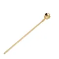 Cuillère paille en acier inoxydable doré avec jolie fleur de cerisier pour cocktails. - Cuillère Paille Fleur de Cerisier / Or
