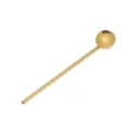 Cuillère à paille en acier inoxydable doré, paille métallique pour bar et thé au lait. - Grande Cuillère Paille Ronde / Or