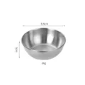 Stainless steel dipping bowl sauce dish small metal condiment bowl daily use - 8cm / Silver