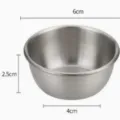 Stainless steel dipping bowl, durable 304 material, silver finish, perfect for daily seasoning use. - 6cm / Silver