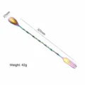 Stainless Steel Rainbow Bar Spoon Long Handled Cocktail Spoon 325mm Multi-color Barware - L / AB Color