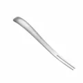 Stainless steel tea spoon and fruit fork dual-use 130mm premium kitchen tableware variant - Dual-Purpose / Silver