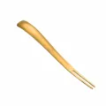 Stainless steel tea spoon and fruit fork dual-use golden dessert fork with size info. - Dual-Purpose / Gold