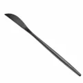 Black stainless steel dinner knife, 220mm long slender cutlery variant for table setting. - Dinner Knife / Pure Black