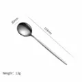Stainless steel spoon dining tableware polished finish lightweight portable kitchen tool - Small Soup Spoon / Natural
