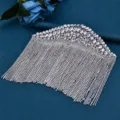 Squisita spallina con nappe in strass, accessorio per abito in cristallo di lusso da sera. - 1 Pezzo/Confezione