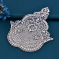 Squisito toppa decorativa con strass e perle in stile europeo per accessori di abbigliamento - Toppa di Fiore SP53 / 1 Pezzo