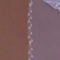 Bridal wedding veil with intricate handmade beaded lace edge, single layer cathedral length. - 100CMx160CM With Comb / White Veil