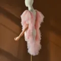Maniche in tulle rosa rimovibili coprispalle sposa accessorio abito da sposa scialle con volant - rosa pesca