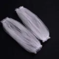 White tulle bridal sleeves, long sparkly mesh fingerless wedding gloves for dress accessories. - One Size / Rice Pink Starlight Mesh