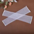 Gants de mariée blancs en tulle avec perles, élégantes manches de mariage transparentes. - Taille unique / Blanc