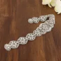 Bridal rhinestone belt sparkling crystal applique for wedding dress bridal accessories new style - Sequins Without Ribbon