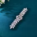 Bridal crystal rhinestone applique belt handmade wedding dress decorative accessories sparkle. - Sequins Without Ribbon