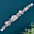 Handmade bridal rhinestone belt wedding dress sash crystal flower belt wedding accessories - Sequins Without Ribbon