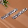 Rhinestone shoe clips, crystal shoe decorative accessories for high heels and bridal shoes. - 2 Pieces/Pack