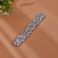 Detachable crystal rhinestone shoe clip trim with adhesive backing for high heels fashion accessory - Single Piece