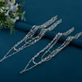 Multi-layer pearl crystal beaded body chain tassel shawl accessory for women fashion style. - Pair of Shoulder Chains