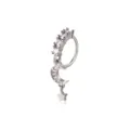 Zirkonia Mond Stern Anhänger Piercing Schmuck Kupfer Körper Piercing Schmuckteile - Mond Nasenring / Silber