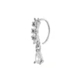 Zirkon Anhänger Nasenring Kupfer Eingelegt CZ Septum Piercing Körperschmuck Zubehör - Wassertropfen Nasenring / Silber