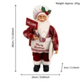 Christmas standing Santa Claus plush doll with welcome sign kitchen chef hat festival decor - Chef Style Santa Claus