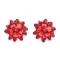 Pendientes de tuerca con lazo rojo para mujer, bonitas joyas de moda navideña muy elegantes. - Estilo de Lazo 3D Rojo