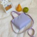 Petit sac bandoulière mini en nylon lavande, sac porté épaule léger pour femme. - Violet